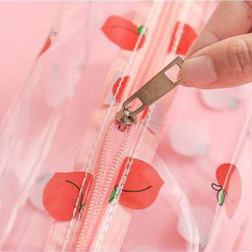 Zipper Waterproof Women Bag Beauty Case Transparent Pencil Bag Makeup Bag Cosmetic Bag Pencil Box