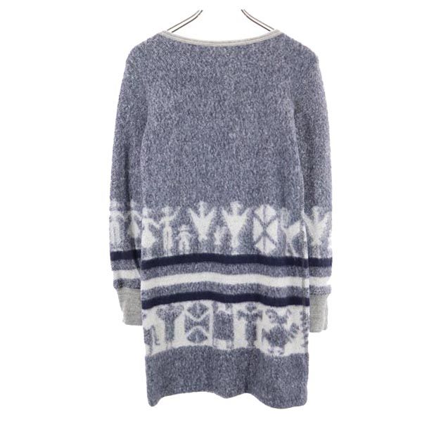 Ron Herman Overall Handle Long Sleeve Knit One Piece XS Blue Women Used