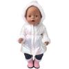 Long Coat Winter Doll Clothes For 18 Inch Girl Dolls Soft Plush Outfit Set Simple Wear Design