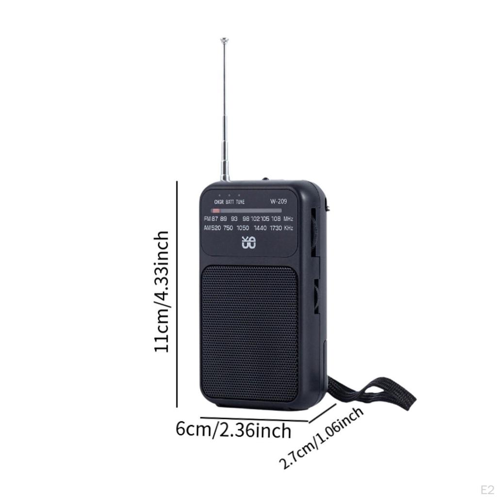 Pocket Radio Accessory Gifts for Seniors Elderly Good Sound Quality Multifunctional with 3.5mm
