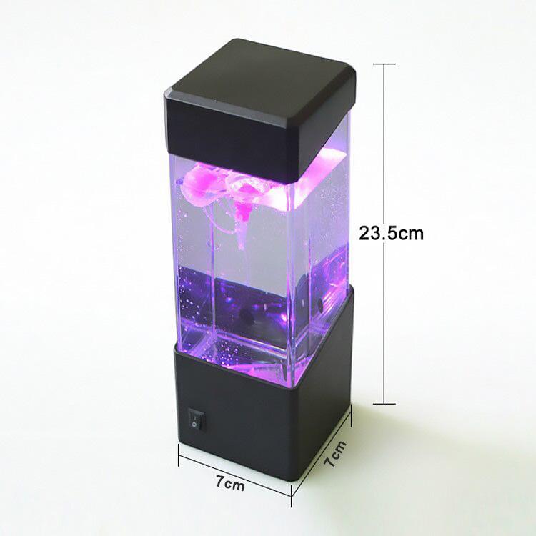 Colorful LED Jellyfish Lamp: USB-Powered Night Light for Bedroom Ambiance