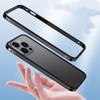 Aluminum Metal Silicone Hard Anti-knock Shockproof Frame Back Cover Bumper Case for iPhone 16 15 14 13 Pro Max Case