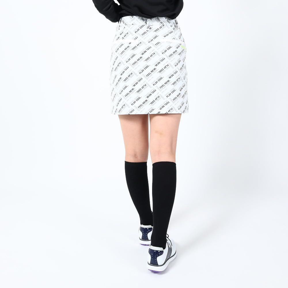 Skirt Golf M [Pin Apparel] Women's (Bias Pattern, All-Directional Stretch) / / 622-3134306 030_White