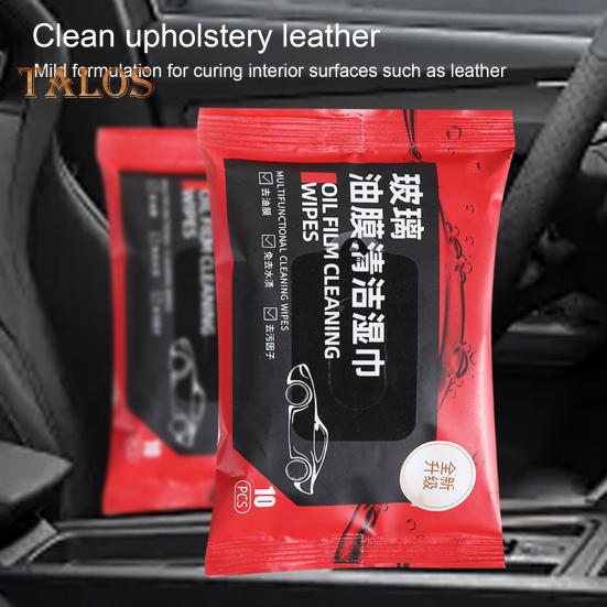 5 Pcs Car Glass Cleaning Wipes Portable Windshield Cleaner Wipes Multipurpose Oil Film Cleaning Wipes for Automotive Glass Home Windows Mirrors