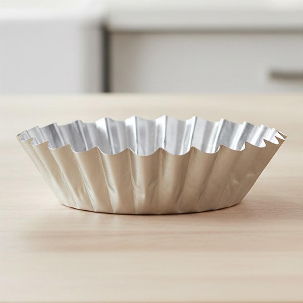 10-50PCS Reusable Aluminum Alloy Egg Tart Mold Cookie Cupcake Baking Mold Muffin Baking Cup Egg Tart Pan Mold Eco-Friendly