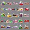 100 Small Train Graffiti Stickers Cartoon Creative Decorative Water Cup Mobile Phone Case Toy Stickers