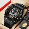 Swiss Barrel Skeleton Sports Men's Waterproof Watch with Luminous Calendar - Hot Seller