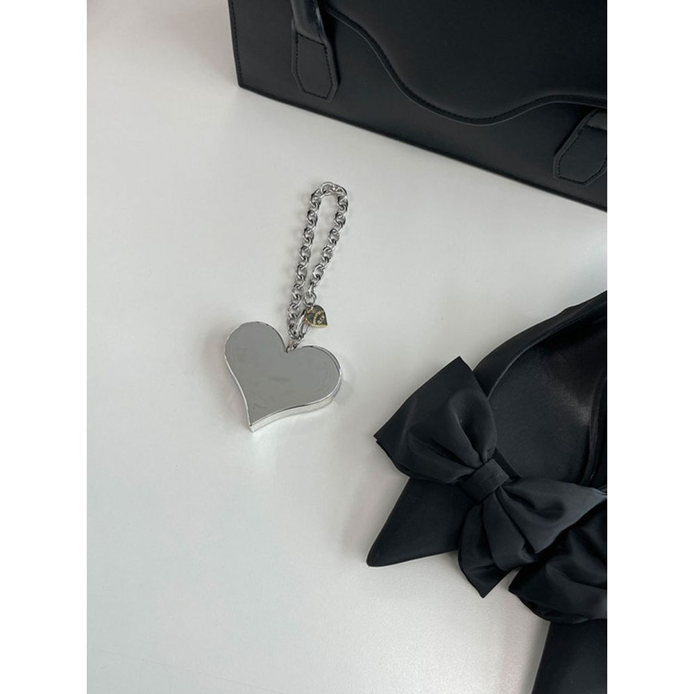 

quartevv [Bag Keyring]Heart Keyring Silver