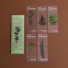 Nature Plants Translucent PET Flower Note Marker Page Holder School Creative Reading Supply Dried Flowers Journal Reading Folder