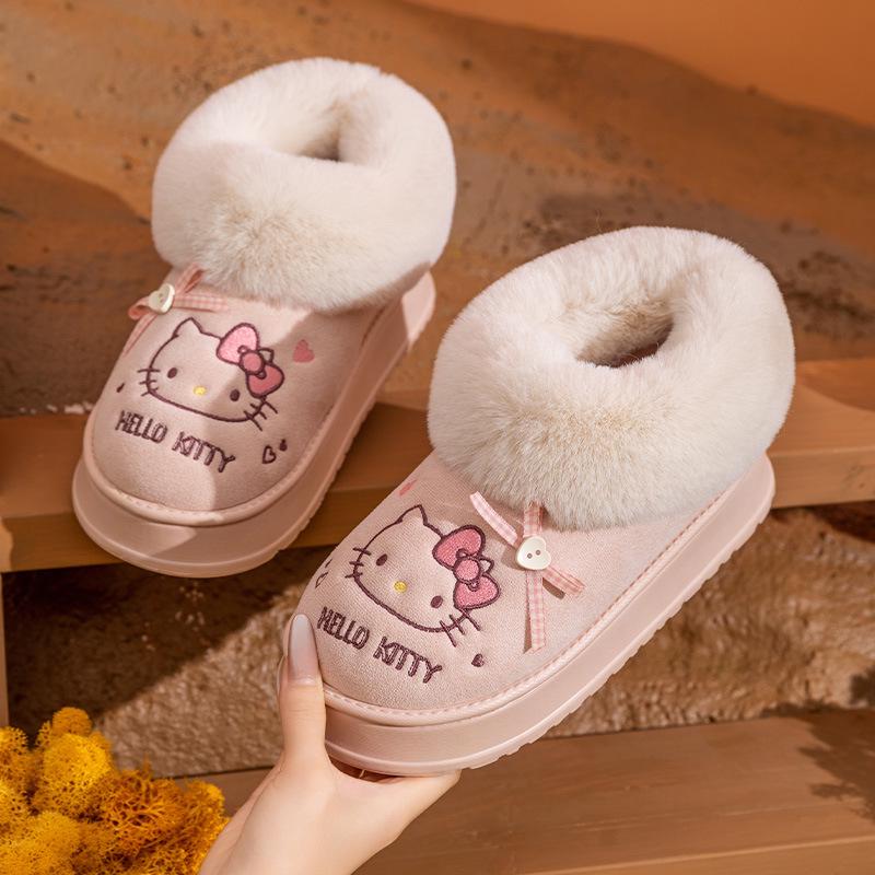 

2025 Indoor Leather Slippers with Tendon Soles: Cozy Winter Cotton Slippers for Men & Women, Heel-Covering & Warm 38-39 рожевий