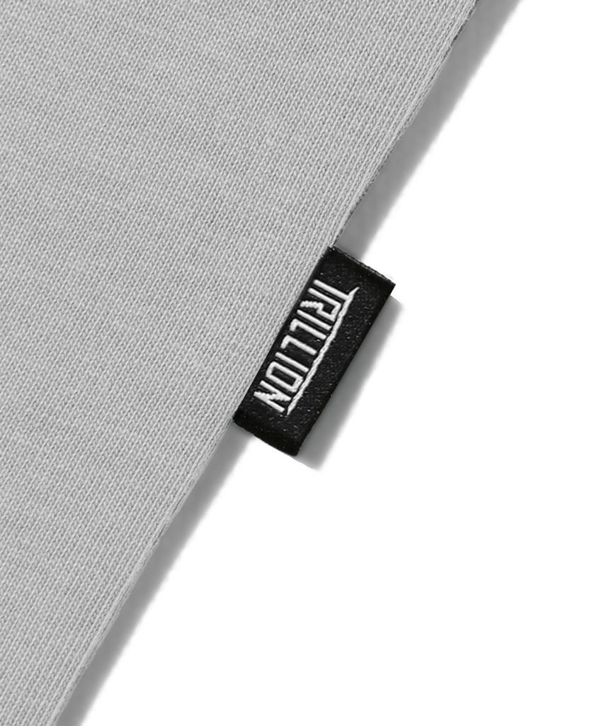 TRILLION Skateboard Pigment Graphic Short Sleeve T-Shirt (Light Gray)