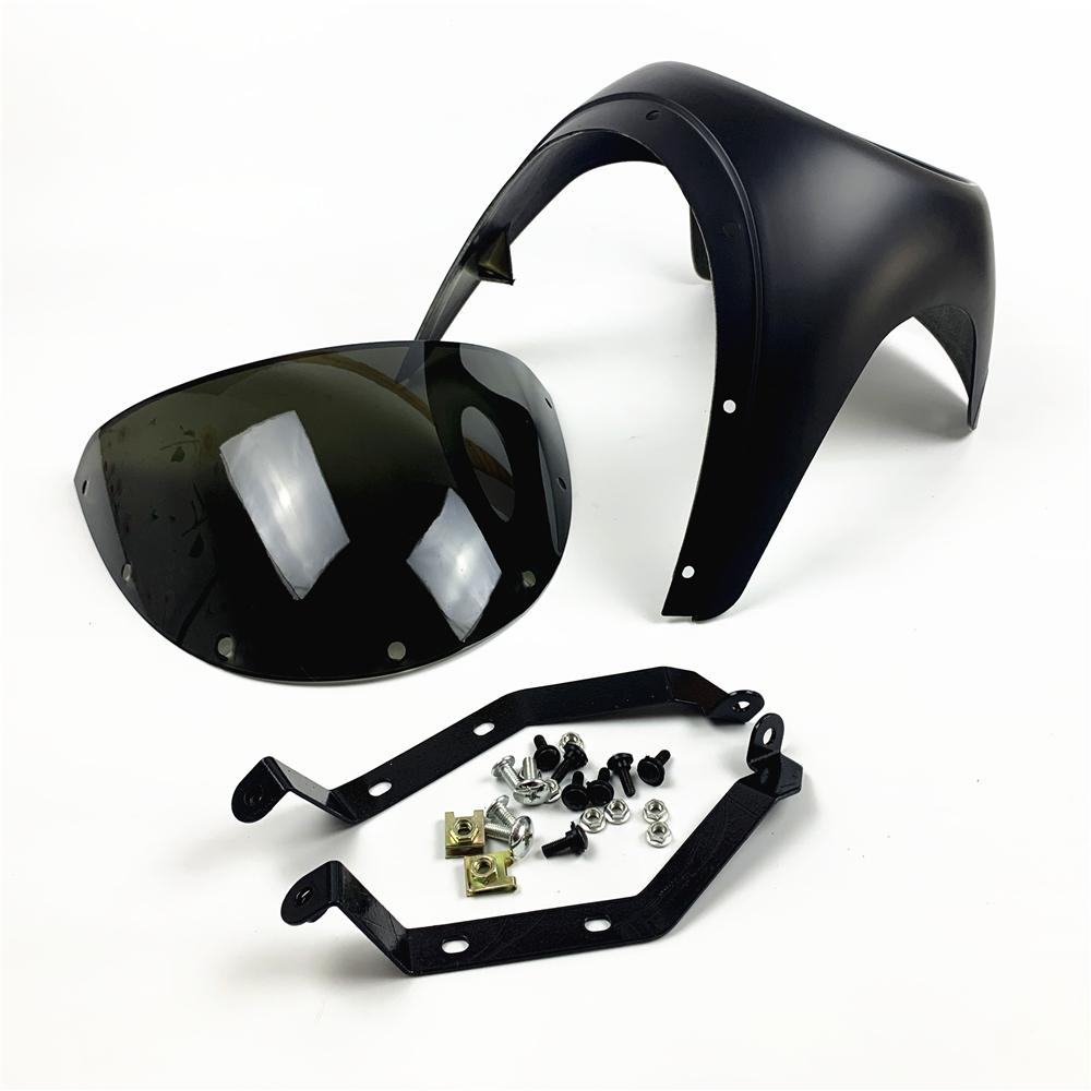 Motorcycle Universal Cafe Racer 7inch Headlight Handlebar Fairing Windshield Kits For Harley Sportster Bobber Touring