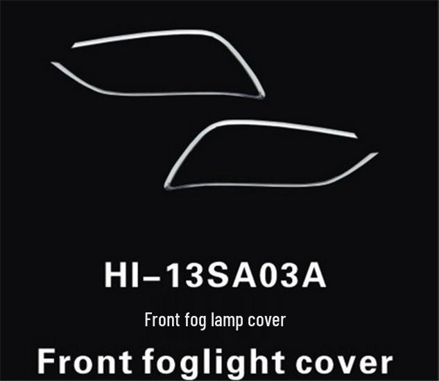 Hyundai Santa Fe IX45 Headlight & Fog Light Cover Stickers (2013-2016)