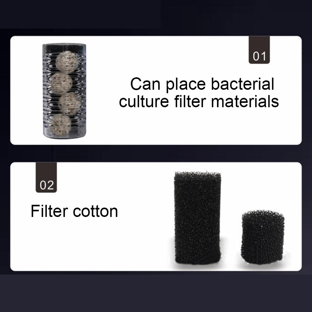 Fish Tank Filters Internal Aquarium Filter 2 Pressure Adjusting Switch Sponge Internal