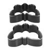 2 Pcs Butterfly Leather Cutting Die Alloy Steel Leather EVA Fabric Paper Rubber Silicone Die Cutter