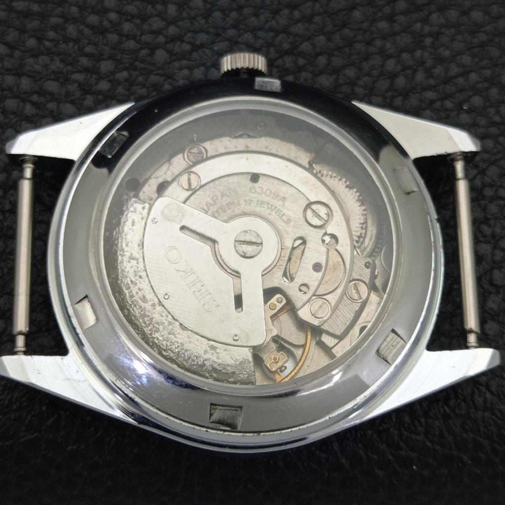 REFURBISHED VINTAGE SEIKO AUTOMATIC 6309A JAPAN MENS SILVER DIAL WATCH A701696-5 R206c-a701696