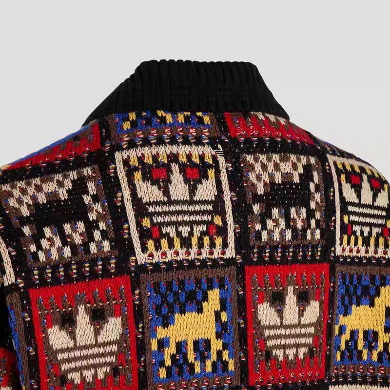 adidas Originály PLETENÁ BUNDA SVETR CNY Rok koně KR2801 Asijská velikost