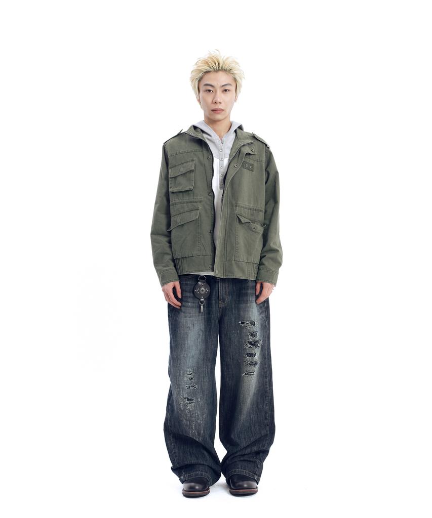 Aakam Nova Drawstring Field Jacket (Khaki)