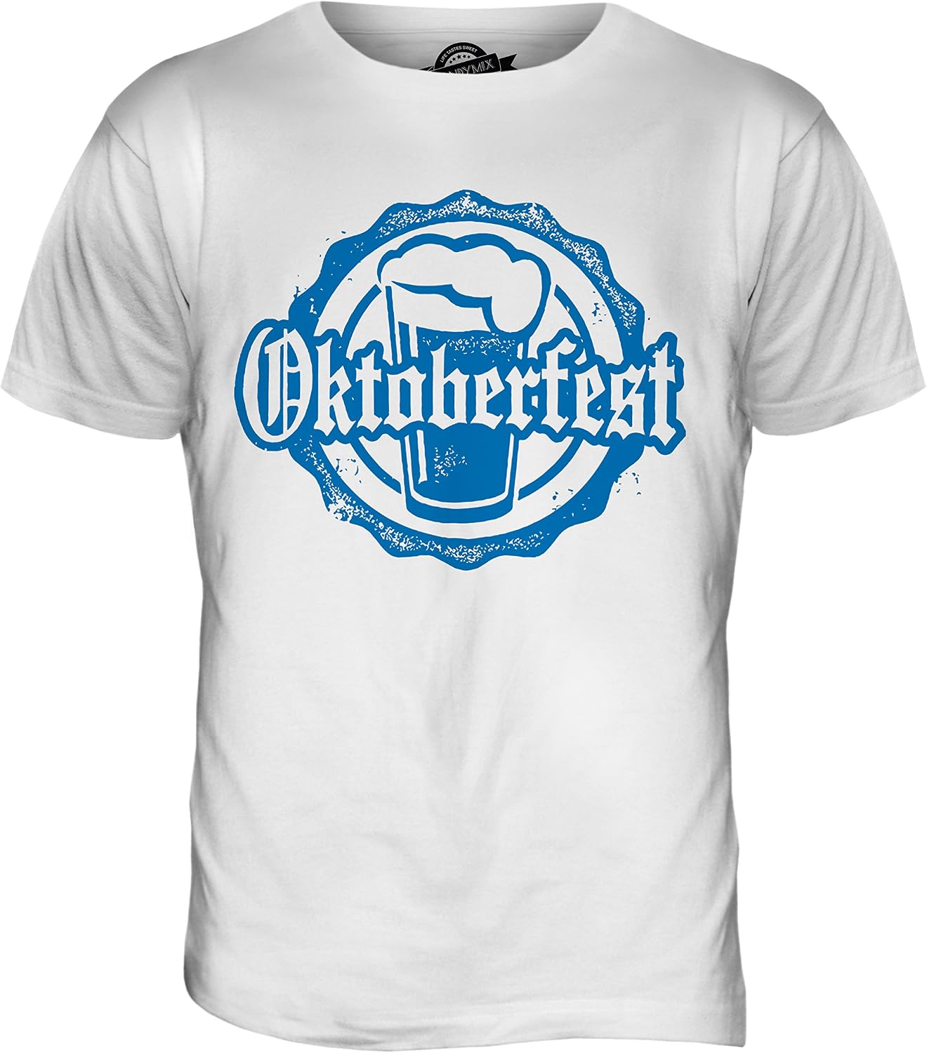 Oktoberfest Beer Real Ale Festival Mens T Shirt Top T-Shirt XL белый