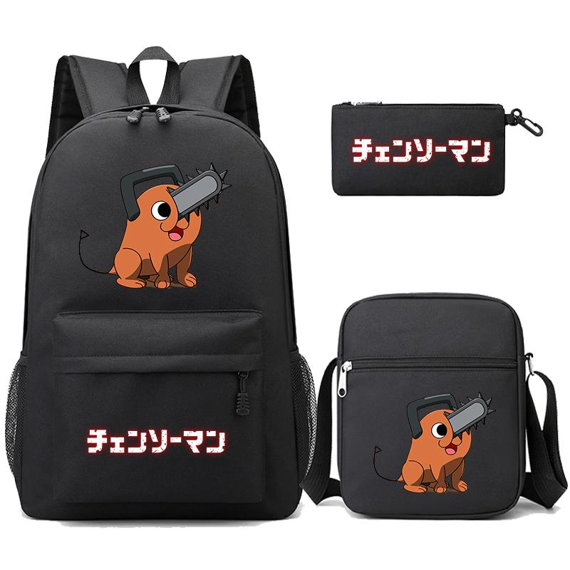 3 Teile/satz Anime Gedruckt Rucksack Sharingan Jugendliche Große Kapazität Cartoon Student Schul Mädchen Zurück Zu Schule Tasche