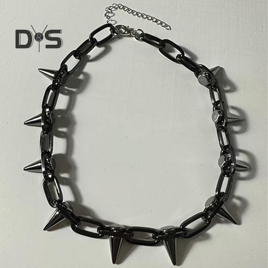 Spike Choker für Frauen Männer Goth Punk Halskette Metall Spike Kette Choker Rock Night Club Nieten Schmuck