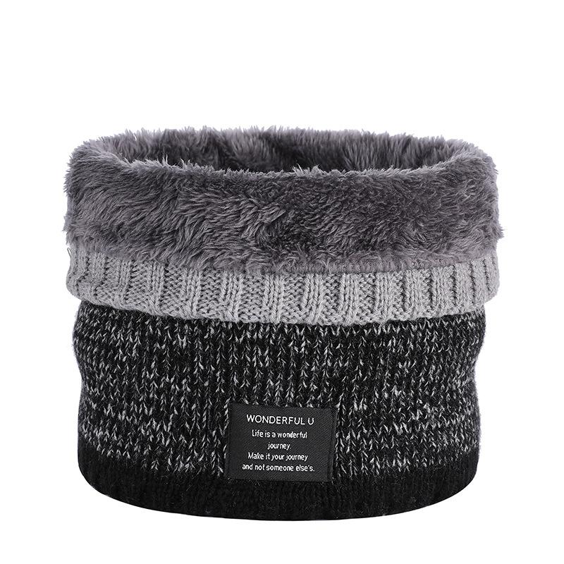 Парная мода градиентный цветной шейный платок унисекс зимний теплый вязаный шерстяной — фото 15