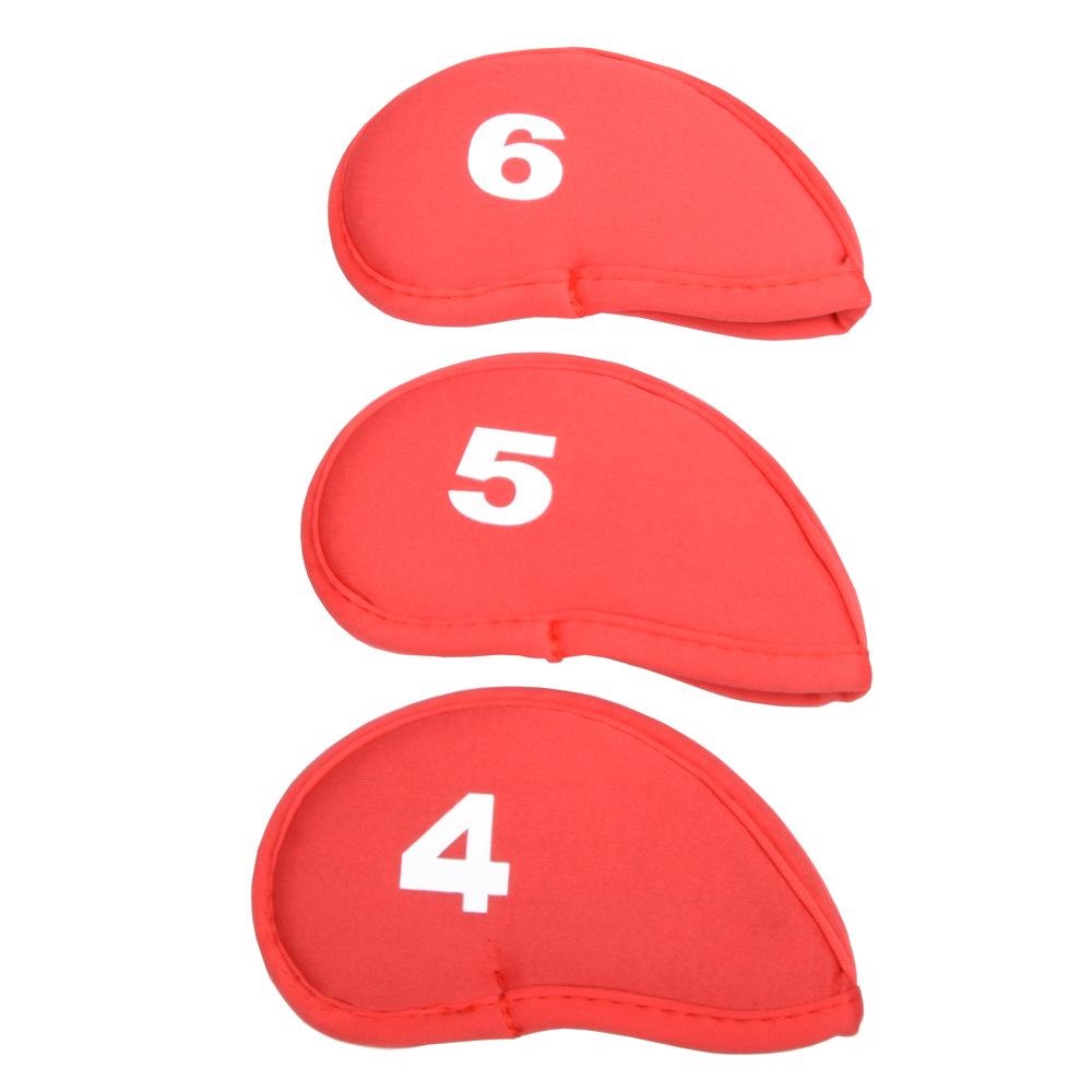 Thickened Golf Iron Covers - Set of 10 Numbered Club Headcovers