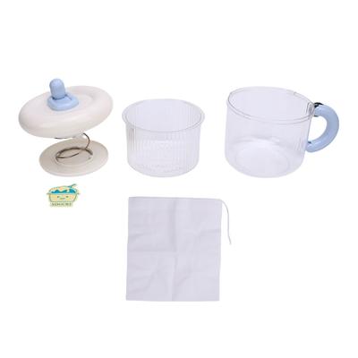 Greek Yogurt Strainer Large Capacity Dry Yogurt Maker Strainer Whey Separator with Fine Mesh Bag and Lid