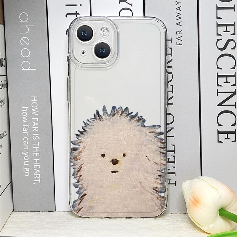 Funny Lovely Teddy Dog Dog Couple Clear Phone Case for IPhone 17 16 15 14 11 12 13 Pro Max 7 8Plus 12 13 Mini X XS XR Soft Cover