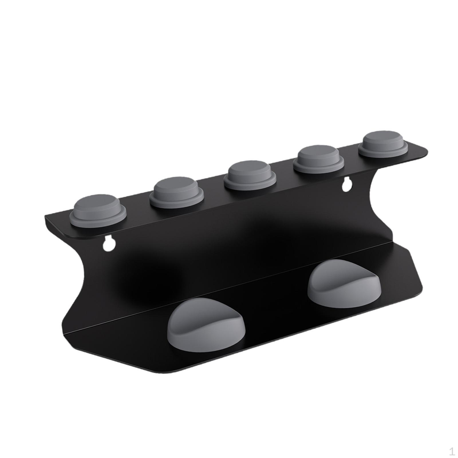 

Держатель для фена, настенное крепление для фена, экономящее место, полка для хранения аксессуаров для укладки волос чёрный