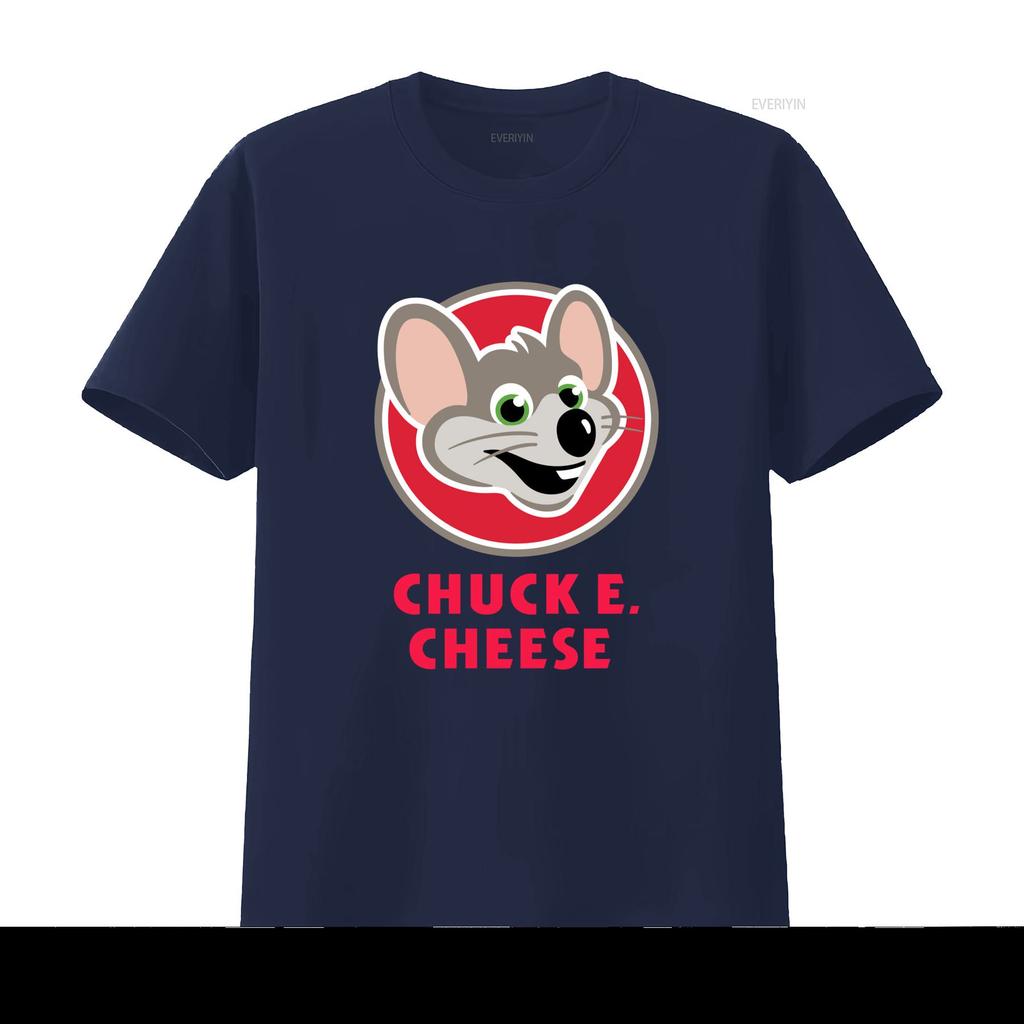 Chuck E Cheese Restaurant Mens Black T Shirt Size S 5XL Cute Mouse Design vintage Washed designer clothes Stretched streetwear