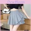 Fashion Spliced Mesh Mini Skirt With High Waist For Women Spring