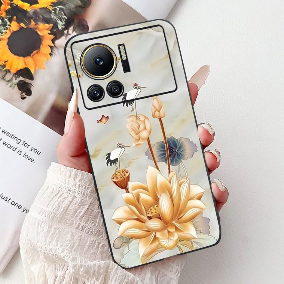 Für Infinix Note 12 VIP Hülle X672 Cover Neue Stilvolle Blume Schmetterling Weiche Silikon Handyhülle Für Infinix Note 12i X6819 Bumper
