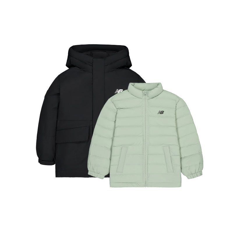 New Balance Windbreaker Jacket Black Children Aged 3 7 Years Old 7PE4E113-BK 110