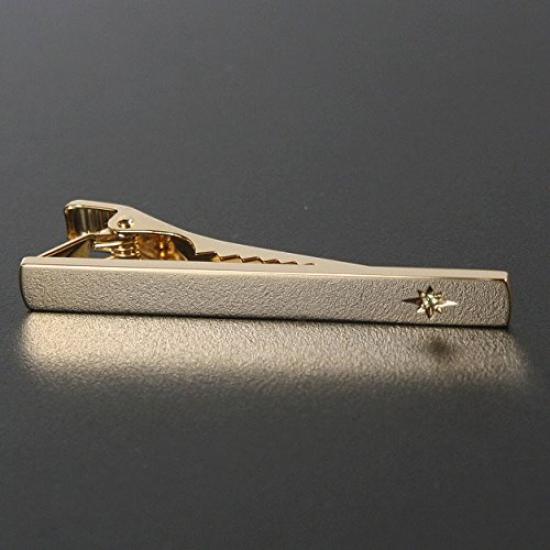 Kamakura Cufflinks Workshop August Birthstone Gold Peridot Tie Clip (Tie Bar)