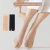 Women'S Summer Ultra Thin Toe Socks Sexy Breathable Toe-Separated Mid Tube Socks Solid Color Casual Transparent Tabi Silk Socks