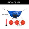 Trampolines Basketballs Hoop Set Practical Breakaways Rims Balls Pump PVC Texture Perfect for Any Ages Quick Installation
