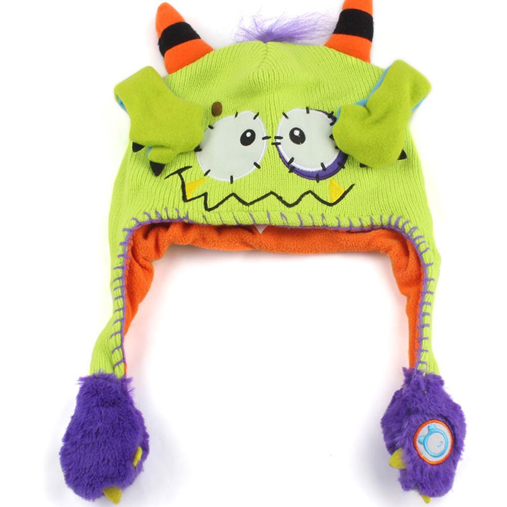 Moving Ears Hat Infant Bomber Hat Sweet Cute Knitted Cartoon Wool Hat