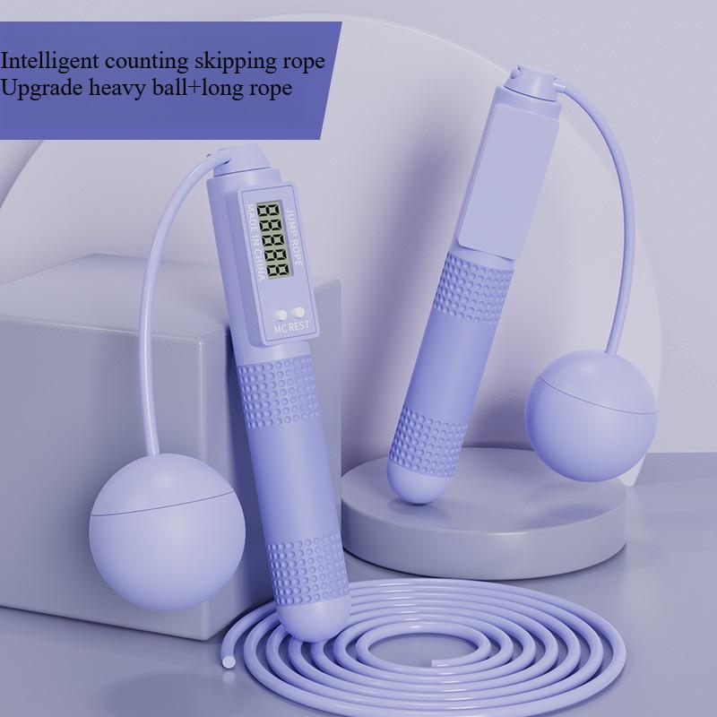 Fitness shaping weight loss exercise adult fat burning weight bearing counting skipping rope