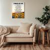 Motivational Wall Decor for Office & Classroom - 7 Rules of Life Pirational Positive Affirmations Wall Art, Sunflowers Uplifting Quotes Canvas