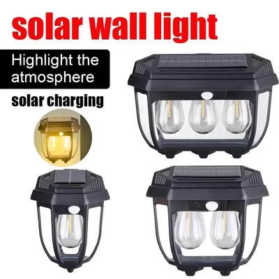 Luci Solari con Sensore di Movimento per Esterno Impermeabili, Luci Solari per Portico da Esterno per Porta, Capanno, Patio, Garage, Cortile Decorative