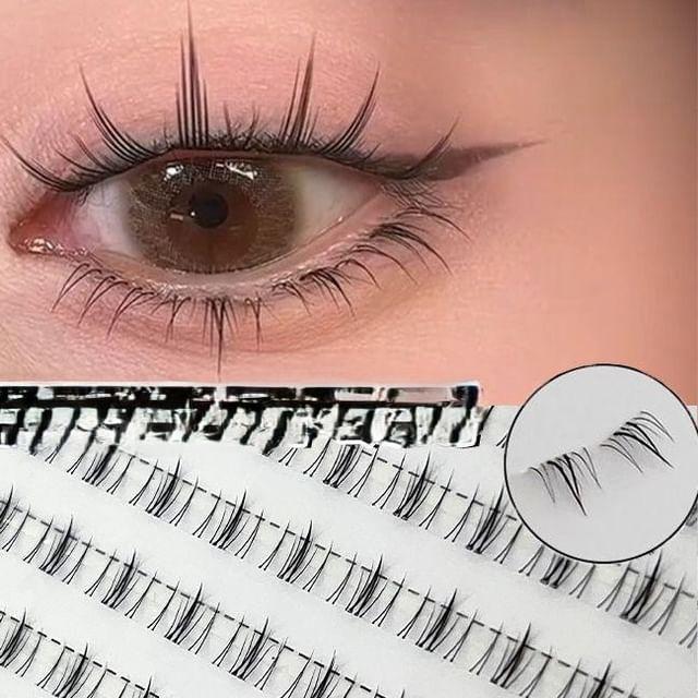 Aimo - Натуральные пушистые пучки нижних накладных ресниц