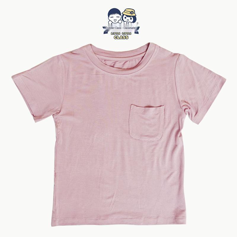 

In Stock: Baby Bamboo Fiber Short Sleeve T-shirt for Infants & Toddlers - Lightweight Summer Top for Girls & Boys 4T