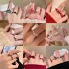 Minimalist Bow, Pearl Ring, Women'S Elastic Light Luxury Temperament, Exquisite High-End Index Finger Ring, Adjustable Index Finger Ring
