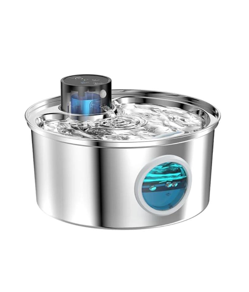 3.2L Recharge 5V USB Cat Water Fountain Automatic Sensor Stainless Steel Cat Dog Water Fountain Multiple Pet Drinking Bowls