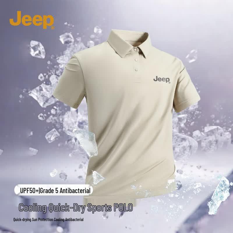 JEEP Men s 5A Antibacterial Sport Polo Shirt 2XL