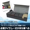 Deck Case, Trading Card Storage Box, Large Capacity Storage for Approximately 550 Cards, PU Leather (Black)