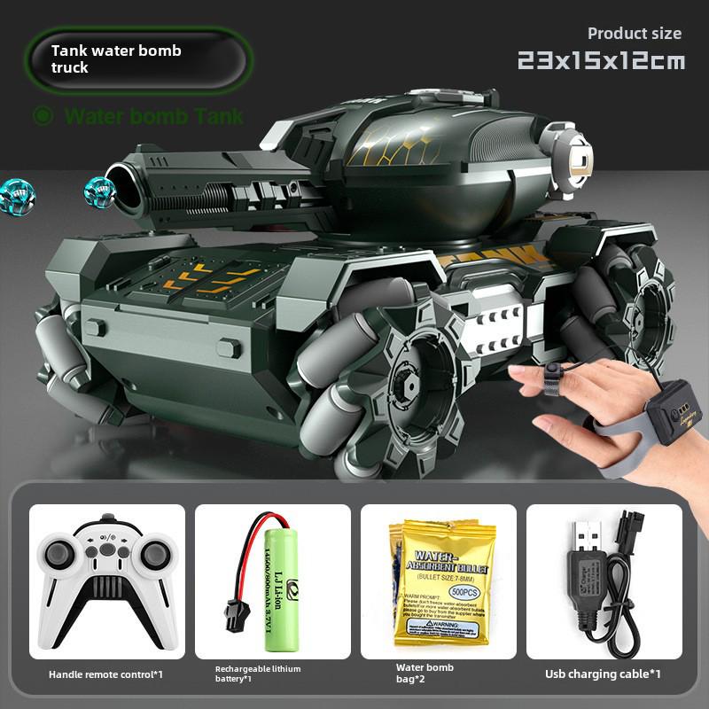 

Танк-машина с водяными бомбами, управляемая жестами - Игрушка для дрейфа и сражений для детей