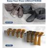 Boot Rack Wader Hanger Wall Mounted- (4 Pair) Sturdy Metal Boot Organizer, Tall Shoe Holder for Closet, Entryway, Indoor, Garage