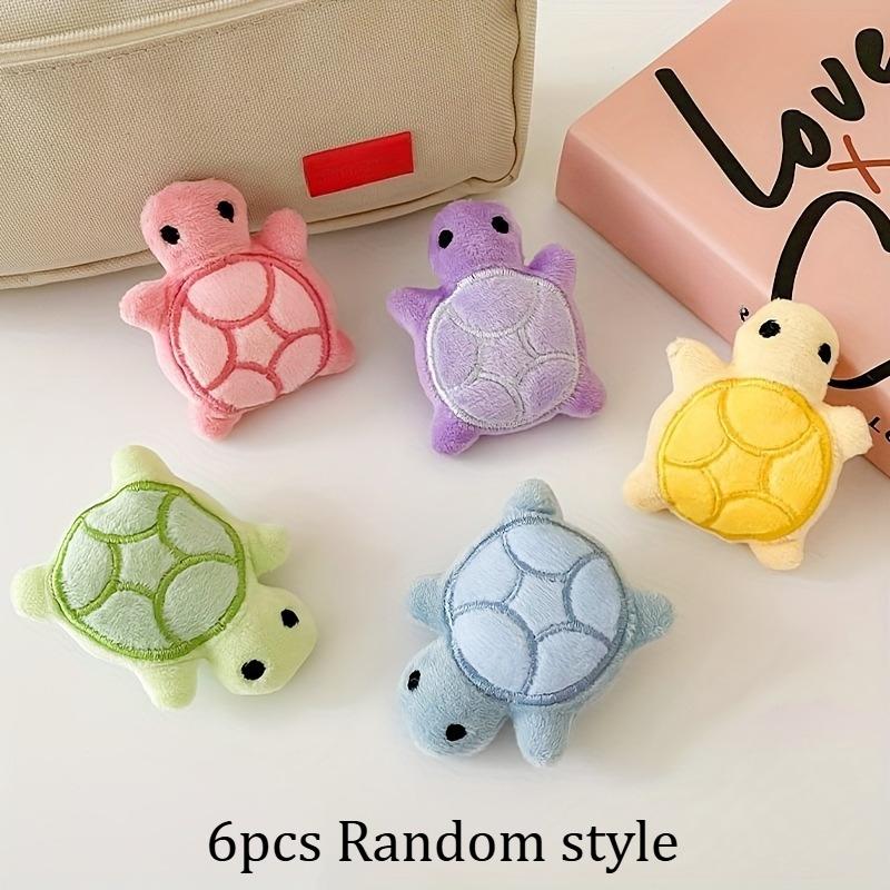 3/6pcs Mini Cute Turtle Plush Toys, Soft Fabric, Interactive Boredom & Exercise Game, Small Breed Pet Supplies, Pet Toys
